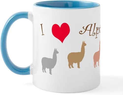Vista 14 de CafePress 100% Alpaca Mugs Taza de café de cerámica de 11 oz (11.0 fl oz)