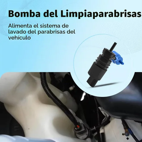 Vista 2 de Bomba de limpiaparabrisas compatible con Honda Pilot 2012 2013 2014 2015 reemplaza 76806-SZA-A12 76806SZAA12, bomba de líquido para limpiaparabrisas