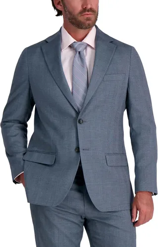 Vista 24 de Haggar Pantalones y Chaquetas de Traje por Separado Jmh Premium Stretch de Corte Entallado para Hombres Negro Sólido
