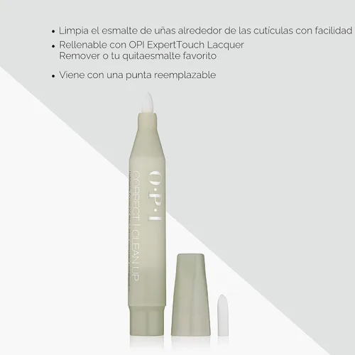 Vista 4 de Lápiz corrector OPI para uñas recargable, 0,13 onzas líquidas