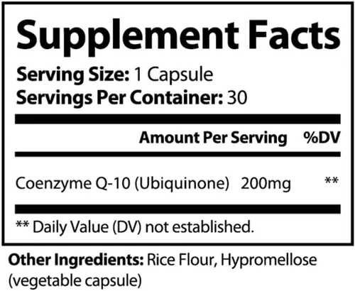 Vista 2 de PureNature CoQ10 200mg Ubiquinona