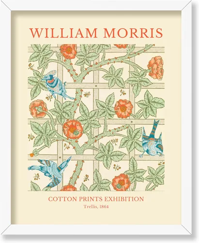 Vista 54 de Poster Master Impresión Vintage del Ladrón de Fresas - Póster Retro de William Morris - Arte de Patrón Floral - Regalo para Hombres y Mujeres
