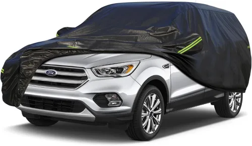 Vista 4 de KouKou Funda impermeable para automóvil SUV adecuada para BMW X1 de 2009 a 2025, 7 capas a prueba de viento para todo tipo de clima, cubierta