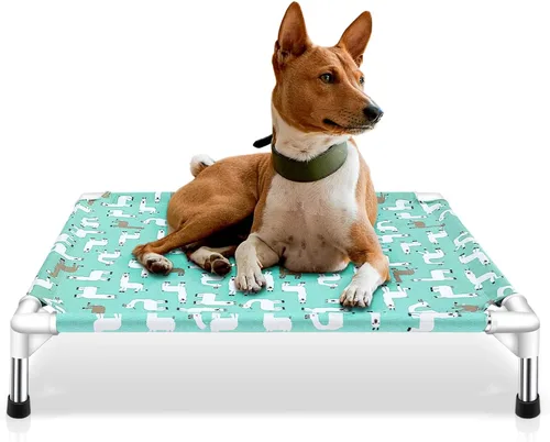 Vista 8 de Cama elevada para perros pequeños, uso en interiores y exteriores para mascotas pequeñas
