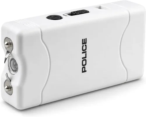 Vista 4 de Police Stun Gun Burn Pepper Spray Combo Mujeres Hombres Autodefensa - 800 Blanco