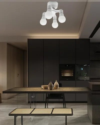 Vista 9 de Divisor de enchufe de bombilla, 4 en 1 E26/E27 adaptador de enchufe de bombilla múltiple, convertidor divisor de enchufe de luz para LED, bombillas