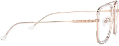 Vista 8 de Zeelool Gafas unisex de metal retro con bloqueo de luz azul para mujeres y hombres, Nayeli