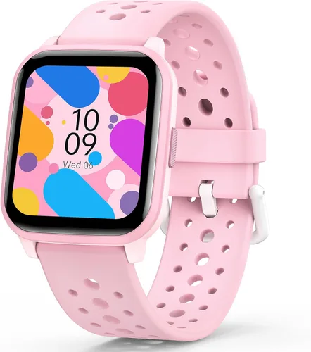 Vista 10 de Reloj Inteligente Butele para Niños, Reloj Inteligente para Niños de 4 a 16 Años con Modo de Sueño, 19 Modos Deportivos, Podómetro, Regalo de Azul