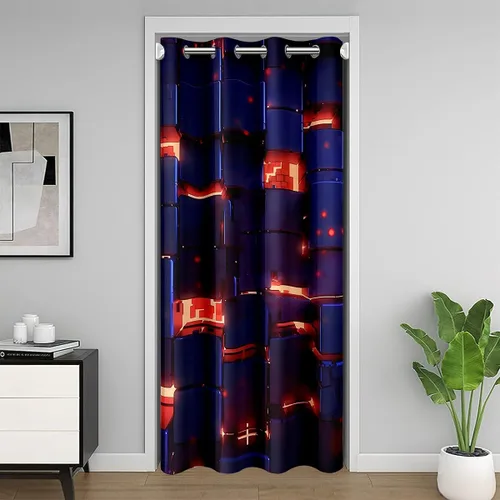 Vista 17 de Feelyou Math Equation - Cortina de puerta (1 panel, 34 x 80 pulgadas)