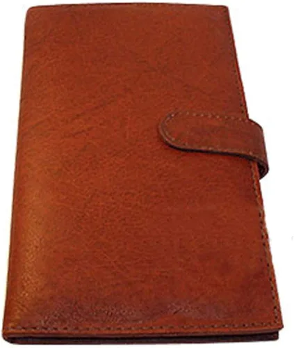 Vista 3 de Cartera de cuero con tarjetero de 17 x 10 x 12 pulgadas, rojo