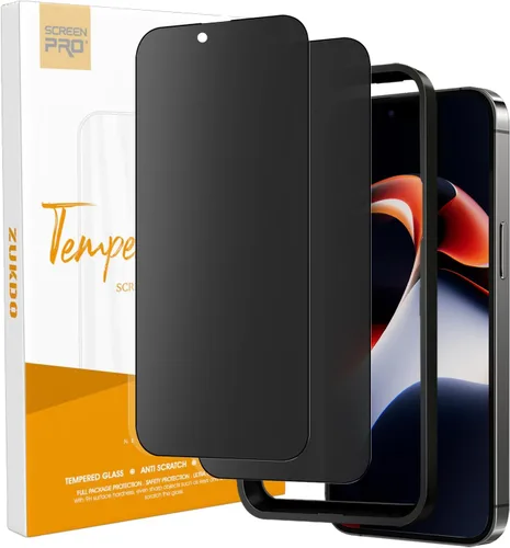 Vista 15 de Protector de pantalla de privacidad mate para iPhone 14 Pro Max de 6.7 pulgadas con protector de lente de cámara, cobertura completa, antirreflejos