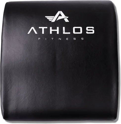 Vista 5 de Tapete para abdominales y ejercicios Athlos Fitness con protector para espalda baja, buen ejercicio para abdominales para un rango completo
