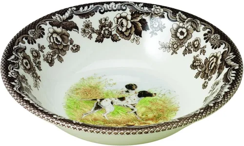 Vista 10 de Spode Woodland American Wildlife Ascot - Cuenco para cereales, diseño de bisonte, cuenco de loza fina de 8 pulgadas para cereales, ensaladas