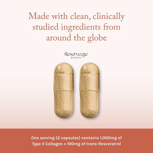 Vista 3 de Reserveage Beauty - Suplemento para el cuidado de la piel y la salud de las articulaciones, apoya la producción saludable de colágeno para mujeres