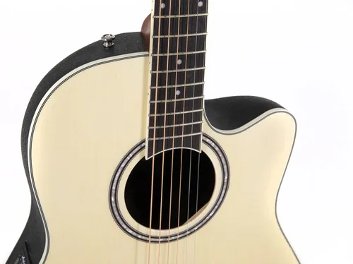Vista 7 de Applause Traditional AB24-4S, guitarra electroacústica Cutaway de profundidad media
