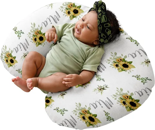 Vista 19 de Dyoart Funda de almohada de lactancia para bebé, fundas de lactancia con nombre personalizado, suave, funda de almohada de lactancia materna