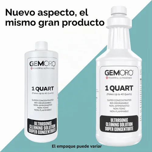Vista 2 de GemOro Solución Concentrada de Limpiador de Joyas para Máquinas Ultrasónicas Líquido de Limpieza de Rendimiento Profesional Limpia Anillos