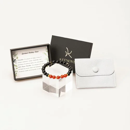 Vista 15 de Pulseras de cristal con cuentas de Charka para mujer, hechas a mano con aventurina verde de 0.315 pulgadas (0.315 in), pulseras de piedra de cristal