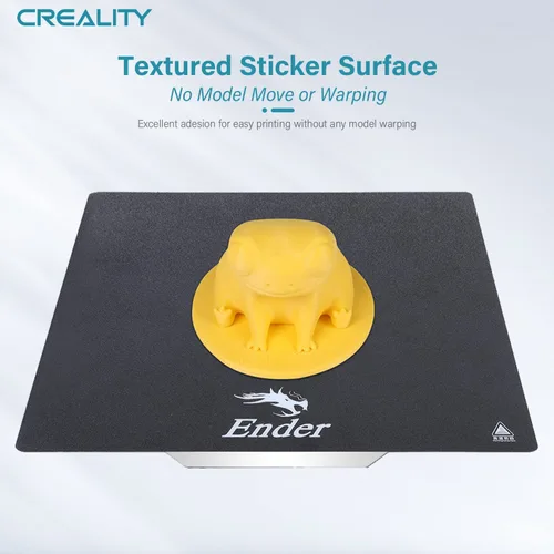 Vista 4 de Creality Placa de construcción oficial Ender 3, 235x235mm. Placa de cama magnética de doble cara con superficie lisa + texturizada, flexible