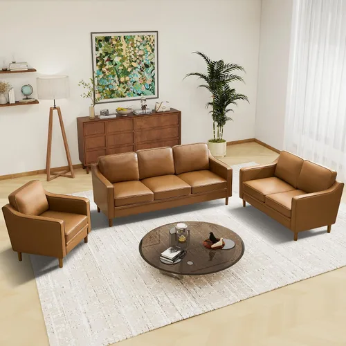 Vista 39 de Kingfun Sofá en Forma de L de 88", Sofá Seccional de Chenilla, Sofás Modernos de Mediados de Siglo con Marco de Madera Maciza para Sala de Estar