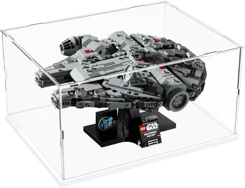 Vista 2 de DuvinDD Vitrina de acrílico transparente grande para Lego Star Wars 75375 modelo de nave estelar coleccionables, escaparate a prueba de polvo, caja