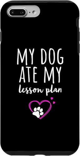 Vista 9 de iPhone 14 Mi perro se comió mi plan de lecciones divertido estuche para profesores de regreso a clases