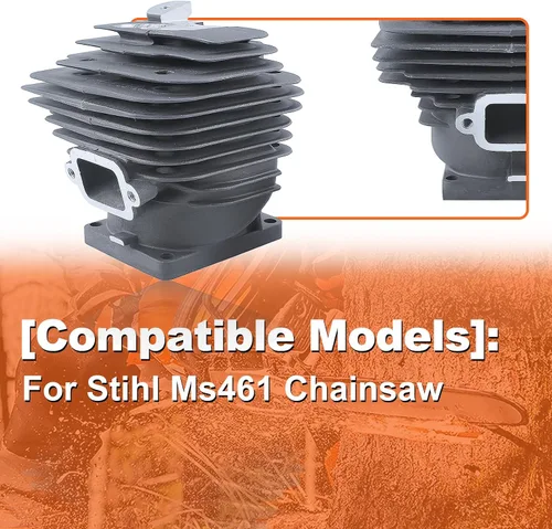 Vista 4 de Kit de pistón de cilindro de 2.047 in para motosierra Stihl Ms461 1128 020 1250, 11280201250