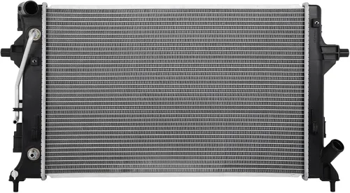 Vista 44 de SCITOO Conjunto de radiador de aluminio refrigerante del motor para 1986-1994 para Nissan D21 2.4L 3.0L 1987 para Nissan para Pathfinder 2.4L
