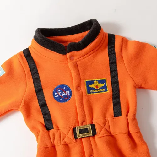Vista 4 de LXKIKMM Disfraz de astronauta para bebé, traje espacial para fiesta de cosplay, overol de Halloween