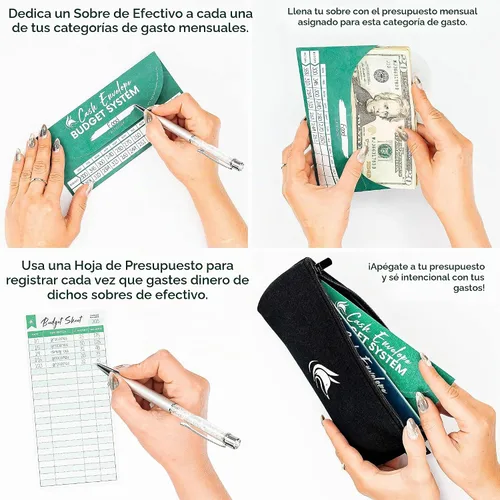 Vista 2 de Sobres para dinero en efectivo Clever Fox Colores surtidos