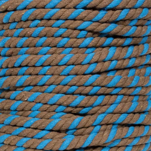 Vista 88 de Cuerda de algodón trenzado súper suave de 3 hebras (negro, 1 pulgada x 10 pies)