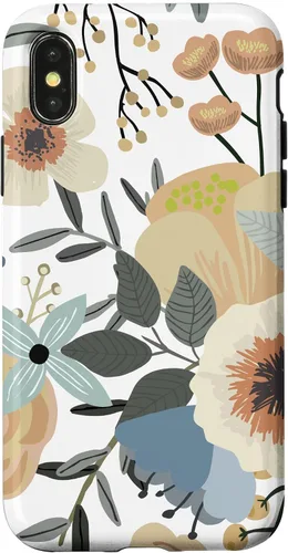 Vista 5 de iPhone 16 Boho Wildflower Garden Earth Tone Botanical Floral Pattern Case