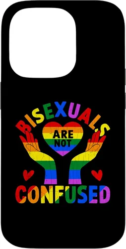 Vista 17 de iPhone 16 LGBTQ Gay Lesbian Funny Bisexuals Not Confused Pride Graphic Case
