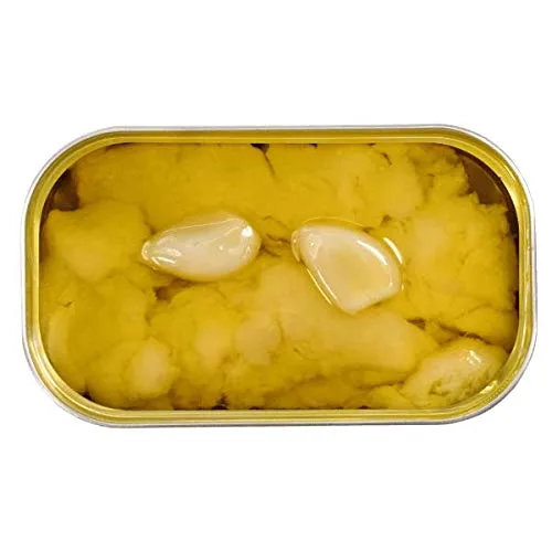 Vista 2 de Minerva - Bacalao en conserva gourmet en aceite de oliva - 4.23oz / 120gr (paquete de 5 latas)