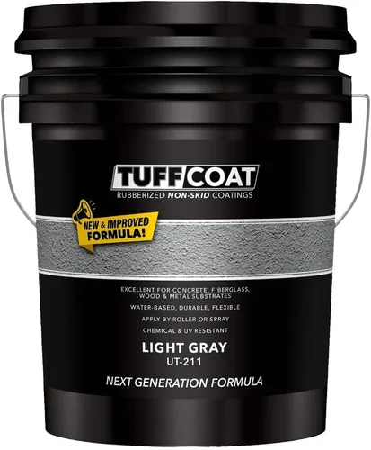 Vista 26 de TUFF Coat UT-100 revestimiento antiderrapante, 1 galón Blanco