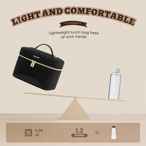 Vista 7 de LOVEVOOK Lonchera para mujeres, bolsa de almuerzo aislada para mujeres adultas, bolsa de refrigeración a prueba de fugas para oficina, picnic