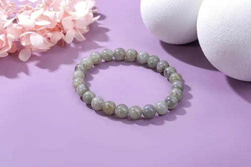 Vista 28 de Jovivi Pulsera elástica de cuentas redondas semipreciosas naturales – 0.315 pulgadas hecha a mano con cuentas de piedras preciosas curativas