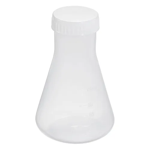 Vista 10 de PATIKIL Erlenmeyer - Frasco de plástico de 1.7 fl oz con tapas de rosca, 1 paquete de frasco cónico de boca estrecha para laboratorio, transparente