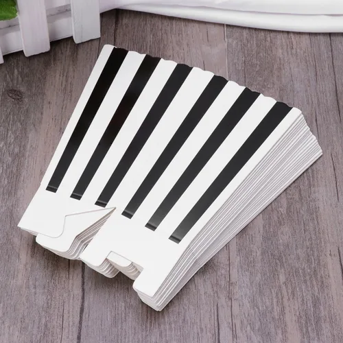 Vista 5 de TOYMYTOY Cajas de palomitas de maíz, recipientes de cartón para palomitas de maíz para recuerdos de fiesta, 24 piezas (negro)