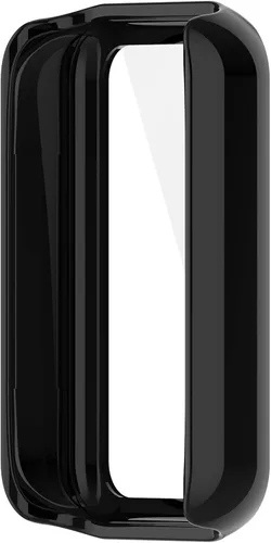 Vista 5 de Funda para reloj compatible con Amazfit Band 7, protector de pantalla de policarbonato duro, antiarañazos, a prueba de golpes, bisel protector