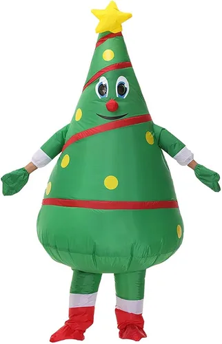 Vista 6 de DeHasion Disfraz inflable de Navidad para adultos, Navidad, Halloween