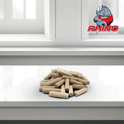 Vista 5 de 1/2" x 2" - Paquete de 100 pasadores de madera - Secados al horno, estriados y biselados (1/2" x 2", 100 unidades)