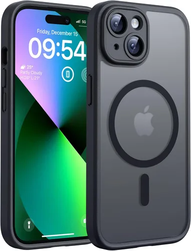 Vista 224 de TOCOL Funda para iPhone 11, compatible con Magsafe, protección completa de cámara, imanes integrados, protección contra caídas, funda translúcida