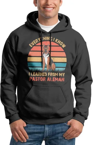 Vista 2 de Everything I Know I Learned from My Pastor Aleman Vintage Retro T-Shirt