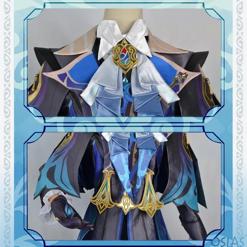 Vista 8 de OSIAS Genshin Impact Neuvillette - Disfraz de cosplay (S)