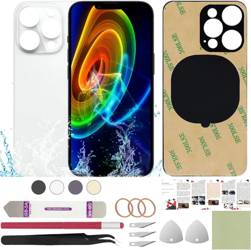 Vista 19 de Funda trasera de repuesto compatible con iPhone 8 de 4.7" + Herramientas profesionales (Gris espacial) Incluye herramientas profesionales, cinta