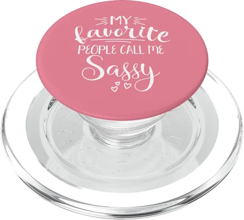 Vista 7 de My Favorite People Call Me Sassy PopSockets Swappable PopGrip