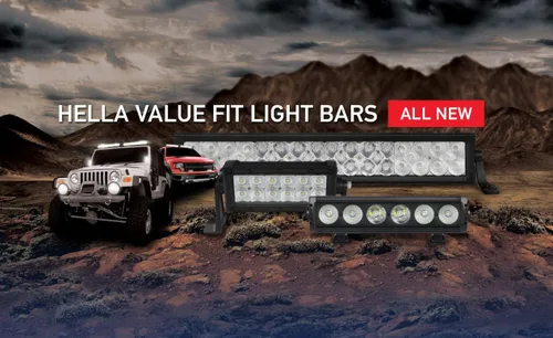 Vista 4 de HELLA 357203051 ValueFit Mini barra de luz blanca (haz de inundación de 6 LEDs)