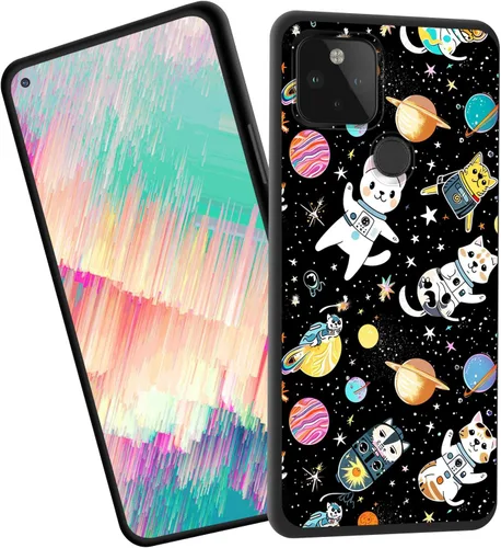 Vista 64 de Funda delgada para Google Pixel 4 XL, funda delgada de silicona de TPU suave a prueba de golpes para Google Pixel 4 XL, cruz negra