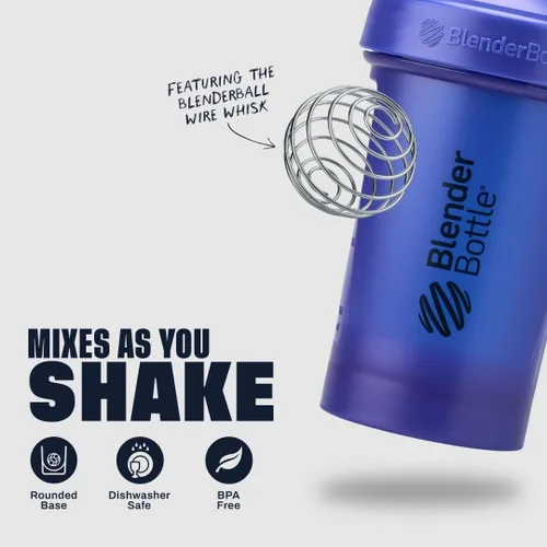 Vista 3 de BlenderBottle Classic V2 - Botella mezcladora perfecta para batidos de proteínas y preentrenamiento